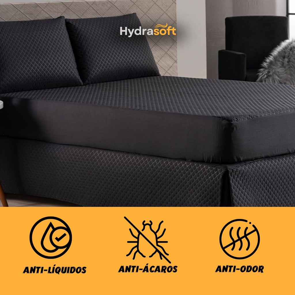 Hydra Soft™ [COMPRE 1, LEVE 3] - Jogo de Cama Impermeável Premium – Capa + 2 Fronhas