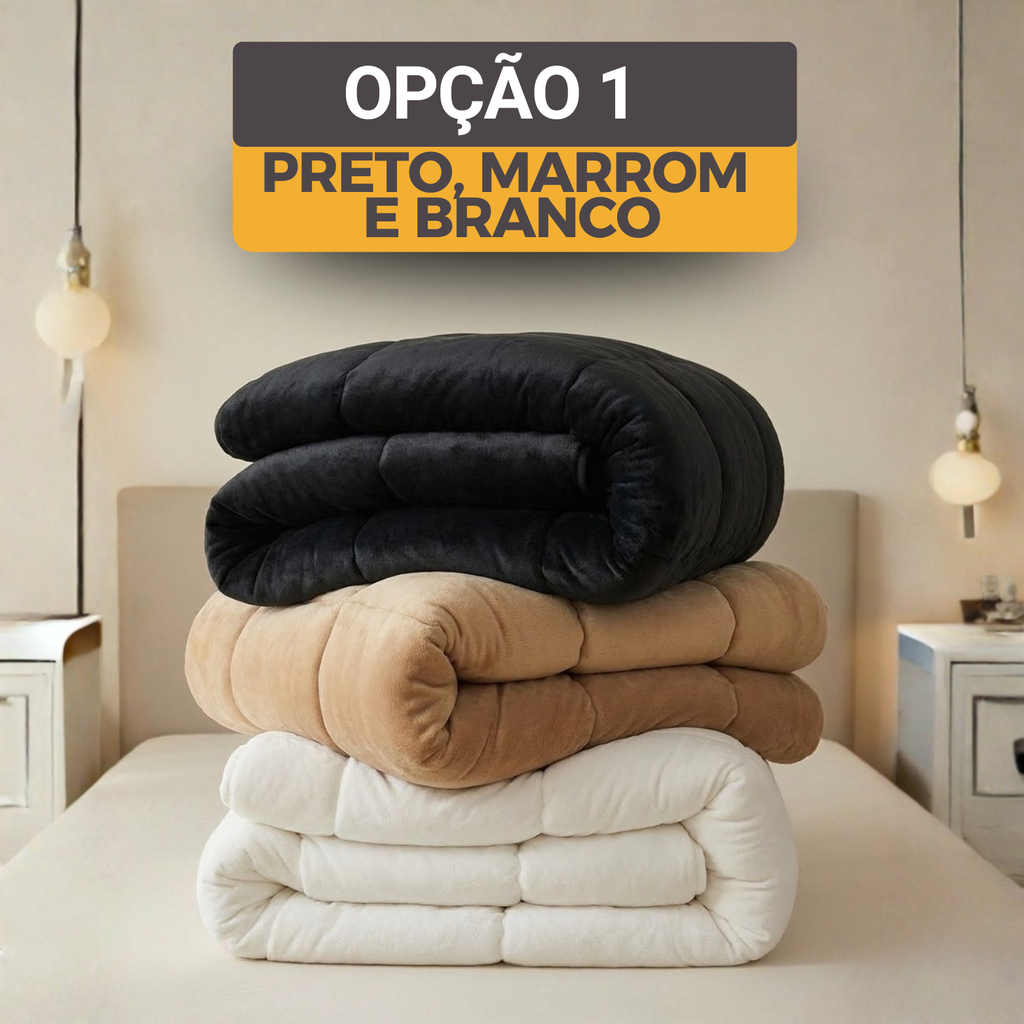 [COMPRE 1, LEVE 3] MellowSoft™ Edredom Premium Algodão Turco - Conforto de Hotel 5 Estrelas