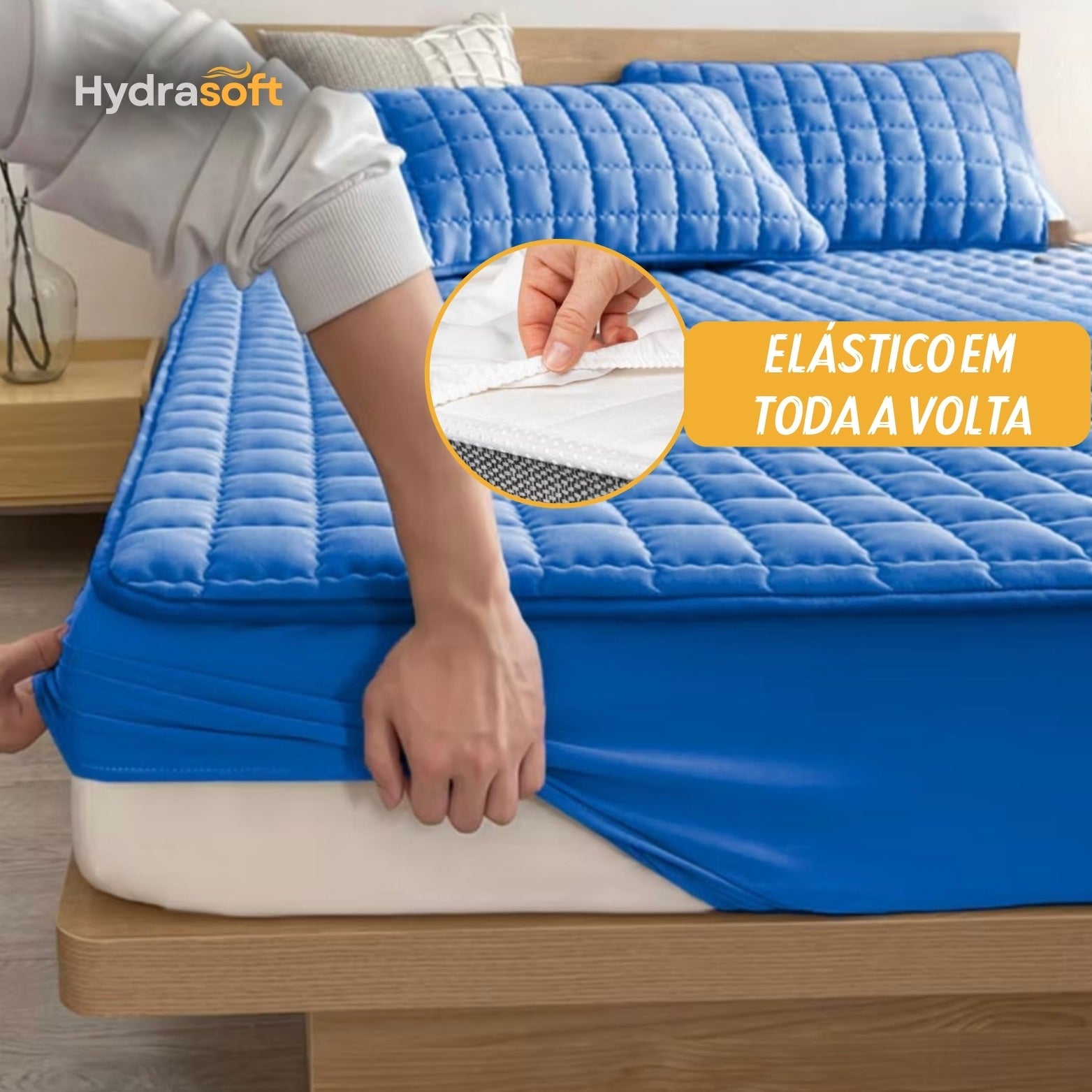 [COMPRE 1, LEVE 3] HydraSoft™ Jogo de Cama Impermeável Premium – Capa + 2 Fronhas