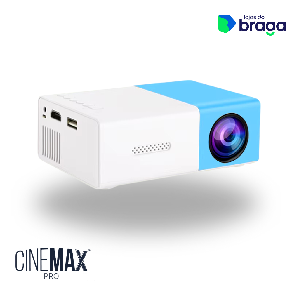 CineBox HD™ Projetor Portátil + BRINDE Tela 200 Polegadas —Transforme Sua Casa em um Cinema