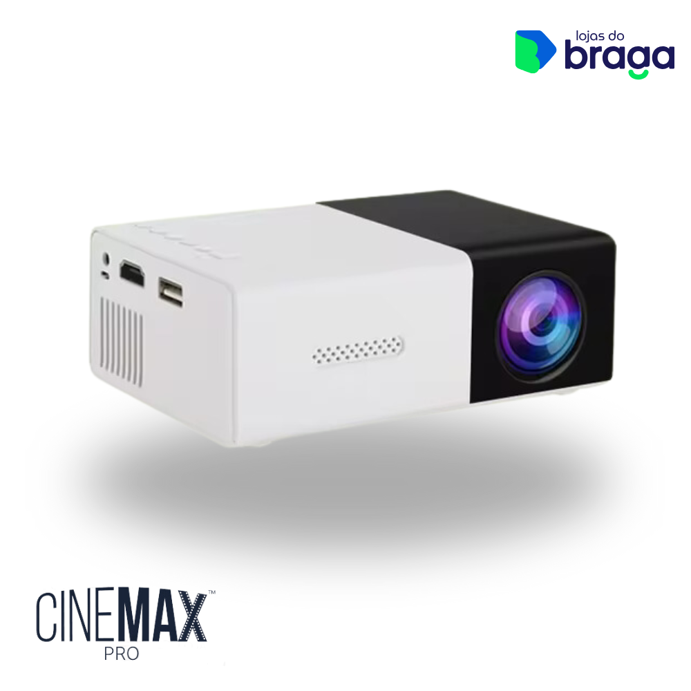 CineBox HD™ Projetor Portátil + BRINDE Tela 200 Polegadas —Transforme Sua Casa em um Cinema