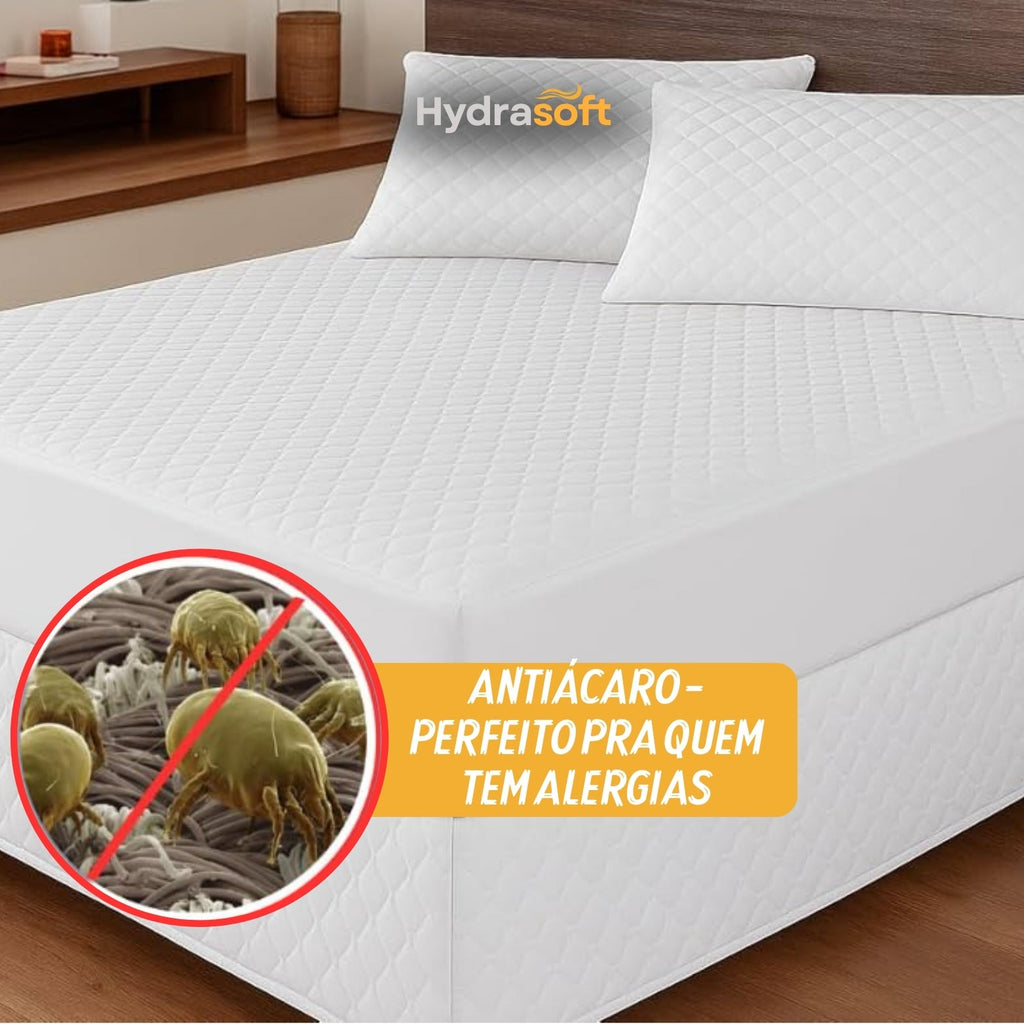[COMPRE 1, LEVE 3] Hydra Soft™ Jogo de Cama Impermeável Premium – Capa + 2 Fronhas